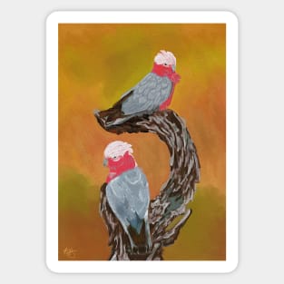 Scarf wearing birds?? :o) Sticker